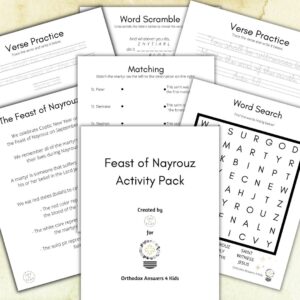 FREE Feast of Nayrouz (Coptic New Year) Sunday School Printable Activity Pack