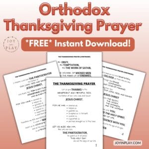 Coptic Orthodox Thanksgiving Prayer Agpeya for Kids